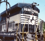 NS 3815 shows off it horns and bell on the long hood